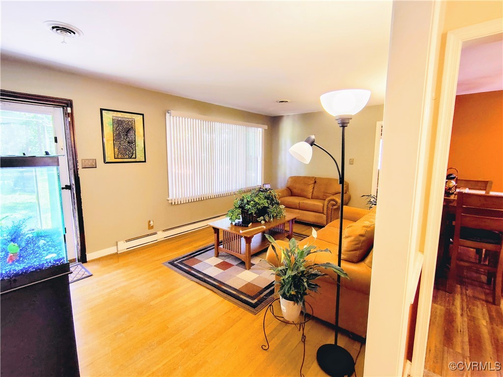 3972 Bridgeton Road Richmond, VA 23234 - Photo 3 of 6 Living room with hardwood / wood-style floors and