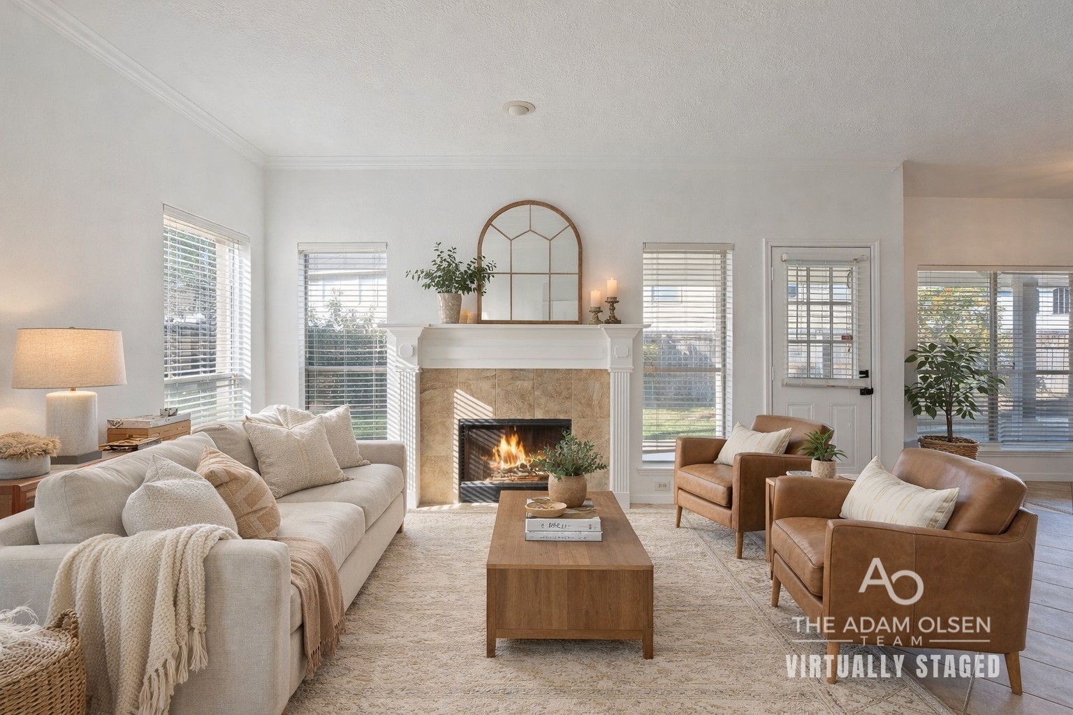 810 Flanners Court Spring, TX 77373 - Photo 15 of 46 a living room with furniture and a fireplace