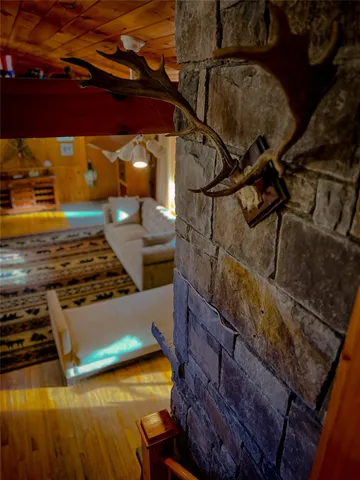 a room with furniture