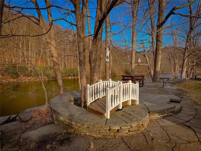 a backyard of a house