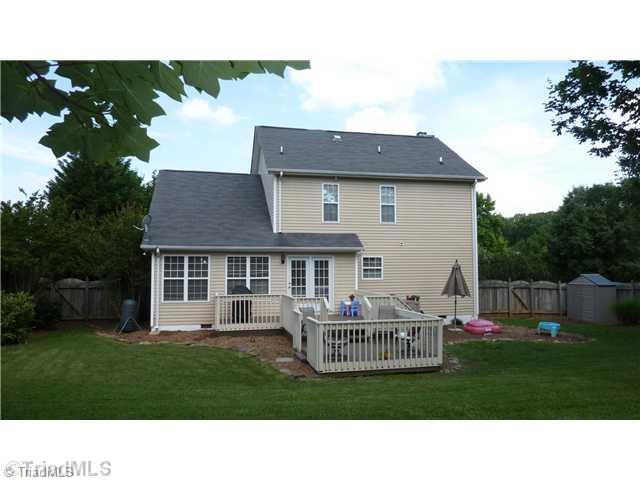 109 Culler Way King, NC 27021 - Photo 15 of 16 Exterior Back. You will spend many enjoyable evening in this level fenced backyard.