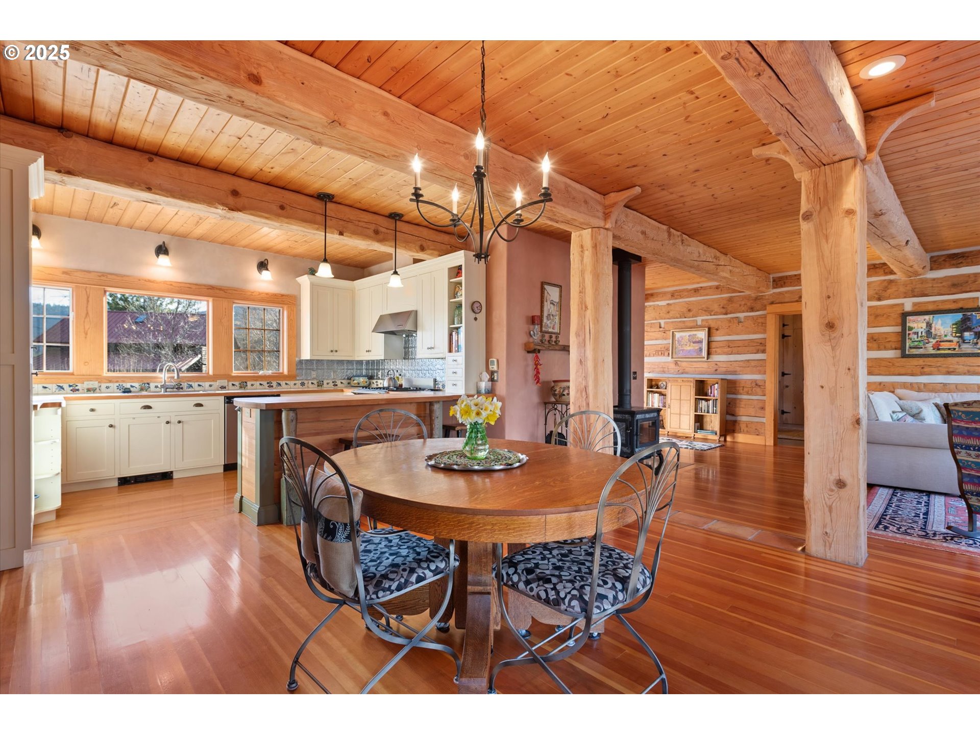 48303 Cornucopia Highway Halfway, OR 97834 - Photo 18 of 48 a dining room with furniture and wooden floor