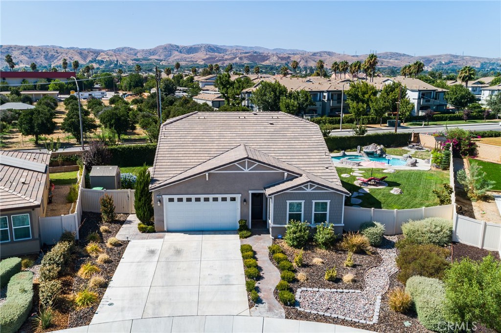 26603 Eureka Street Redlands, CA 92373 - Photo 1 of 1 an aerial view of a house with a garden