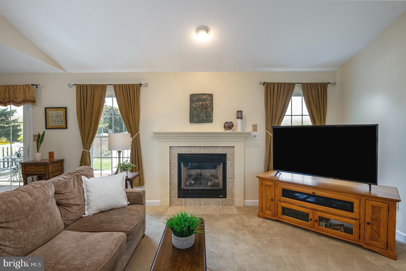 382 Tilden Road Mohrsville, PA 19541 - Photo 9 of 34 a living room with furniture a flat screen tv and a fireplace