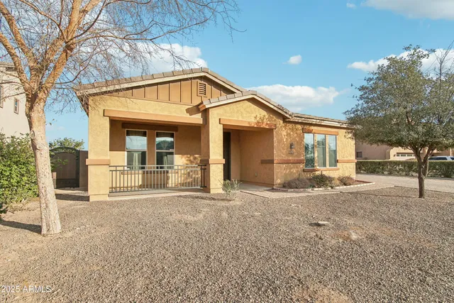 a view of a house with a patio
