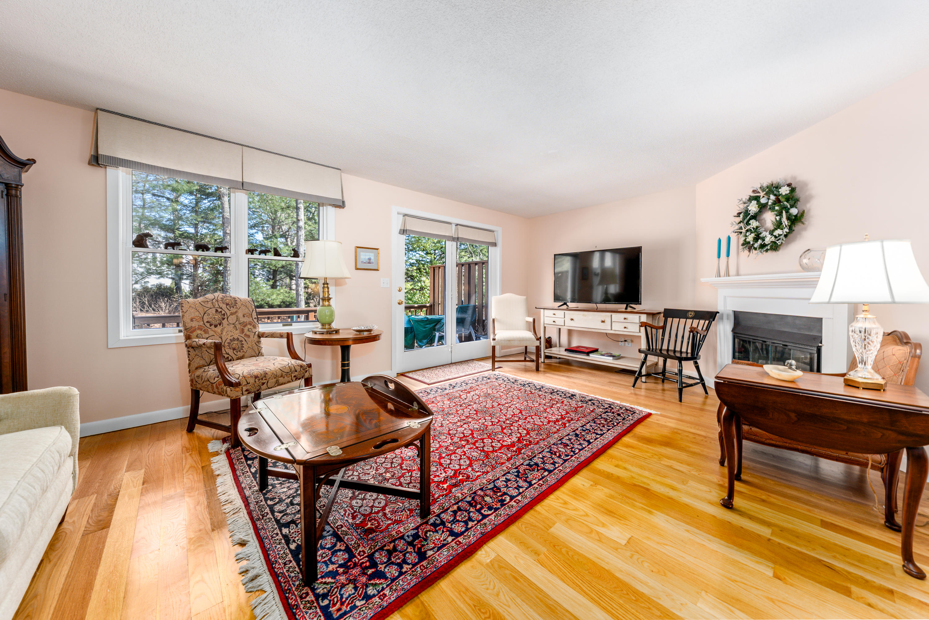 102 Shellback Way, Unit P 102 Mashpee, MA 02649 - Photo 11 of 29 Living Room W/French Doors to deck