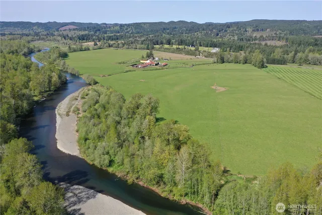 a view of a lake with a mountain