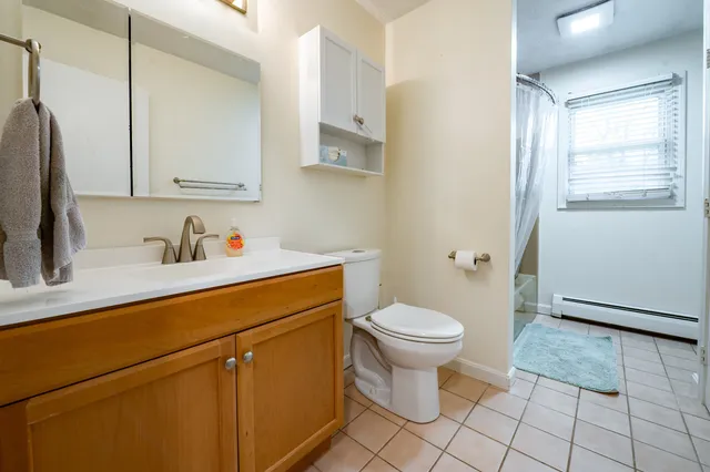 a bathroom with a sink toilet and vanity