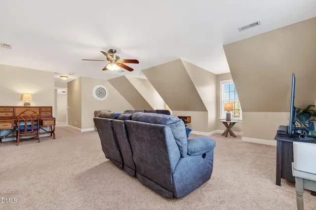 a view of a deck with wooden floor