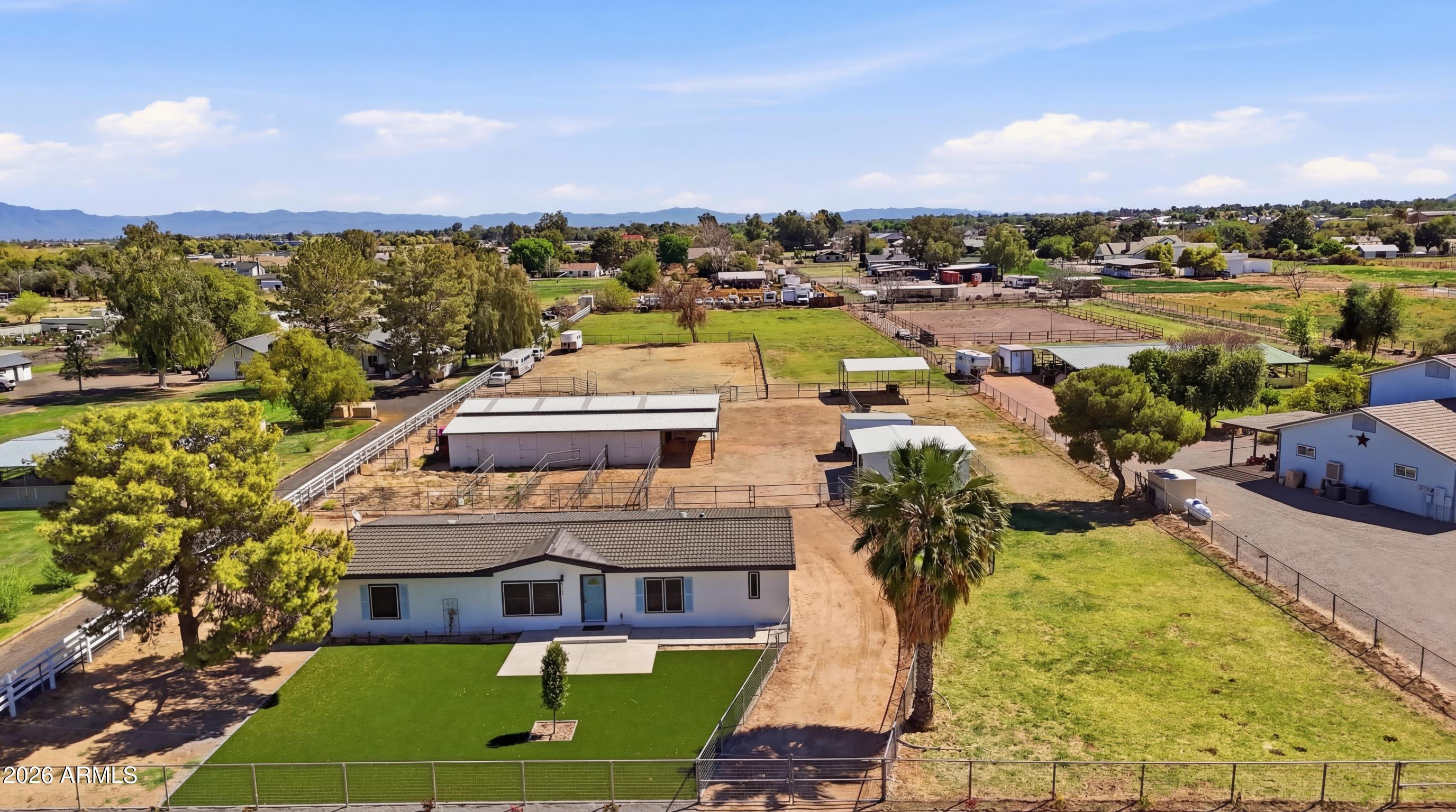 23317 South 180th Street Gilbert, AZ 85298 - Photo 13 of 36 an aerial view of a house with a garden