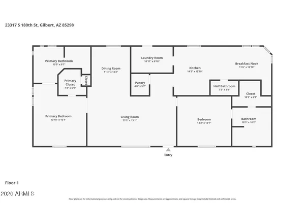 $1,250,000 | 23317 South 180th Street, Gilbert, AZ 85298