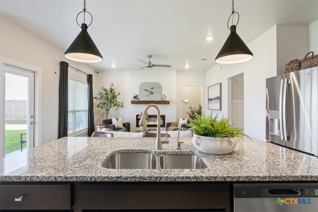 1214 Coriander Road Temple, TX 76501 - Photo 19 of 36 Upgraded lighting and granite countertops. Brand new appliances