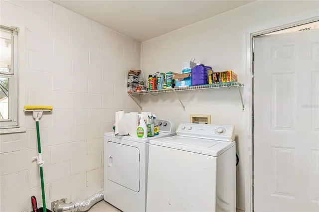 a view of a storage & utility room