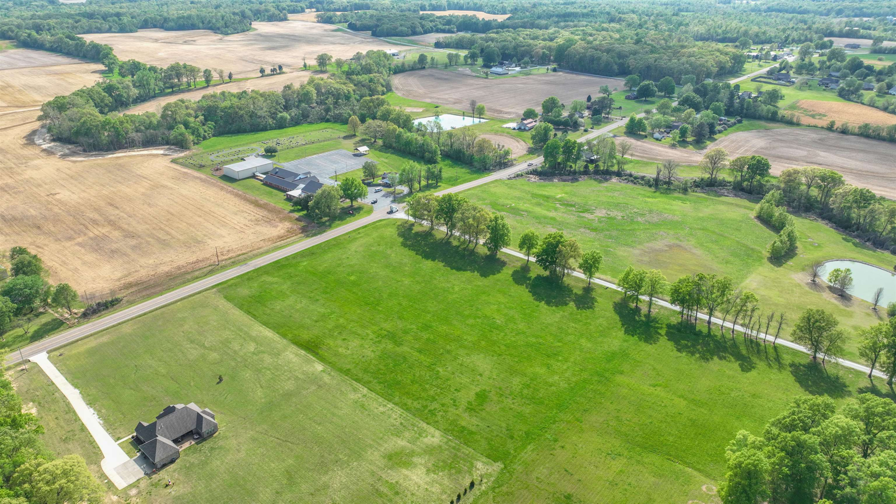 0 Valentine Road Jackson, TN 38301 - Photo 3 of 8 an aerial view of residential houses with outdoor space and river