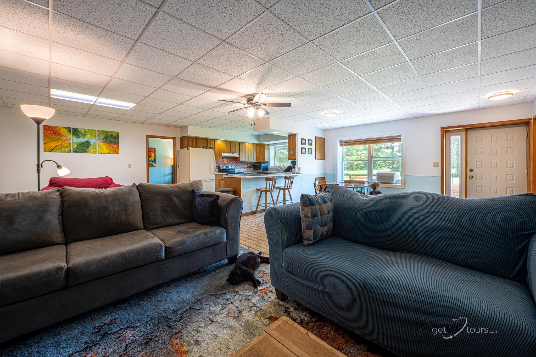 5317 West Nobis Road Hanover, IL 61041 - Photo 8 of 33 a living room with furniture ceiling fan and a rug