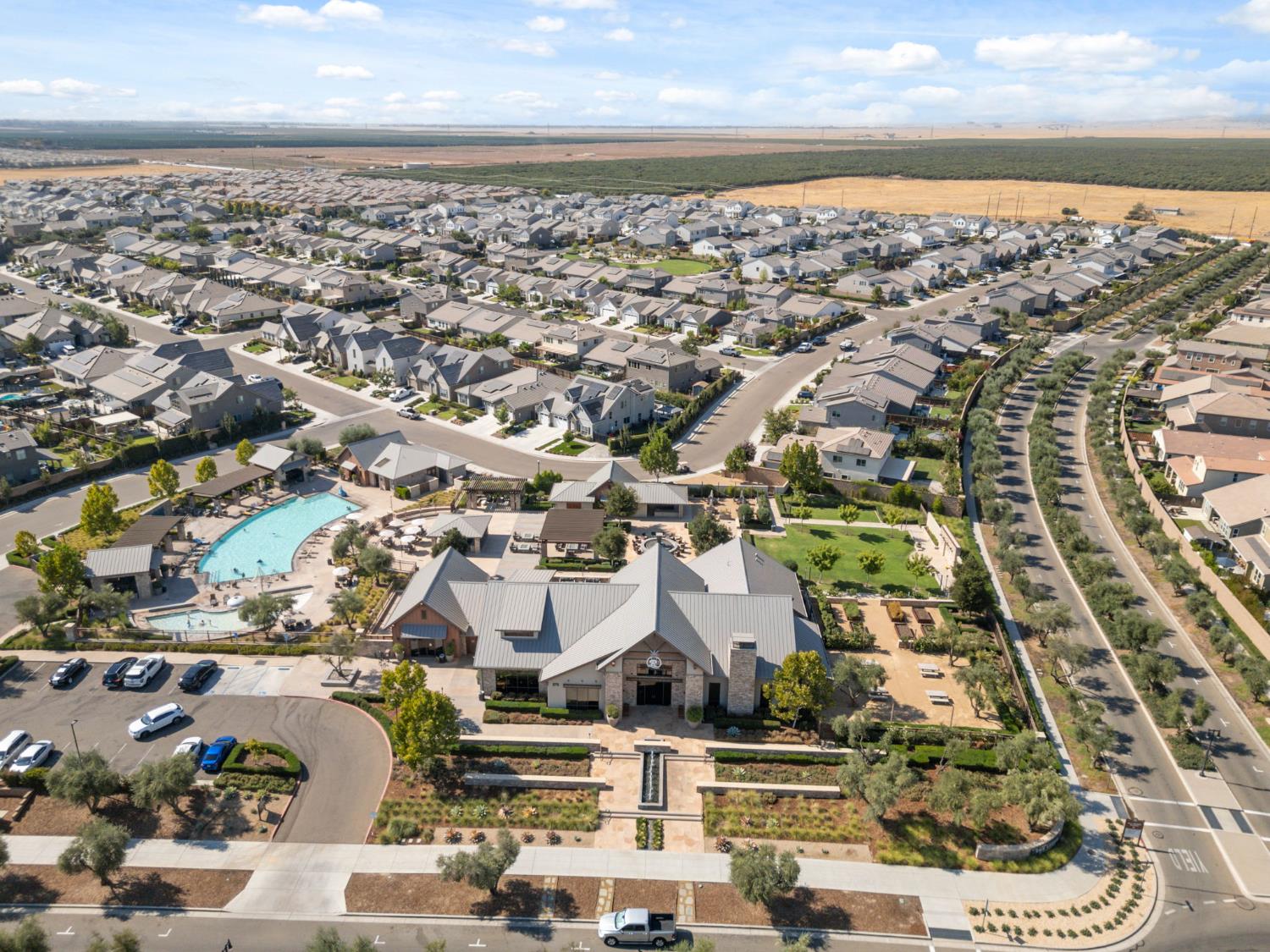 1109 Royalty Way West Madera, CA 93636 - Photo 28 of 47 an aerial view of residential houses with outdoor space