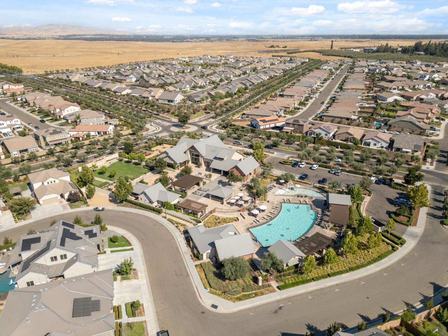 1109 Royalty Way West Madera, CA 93636 - Photo 29 of 47 an aerial view of residential houses with outdoor space