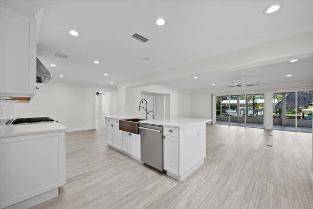 an aerial view of a city and mountain view in back