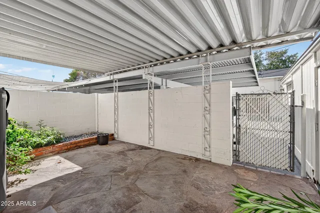 a house view with a seating space