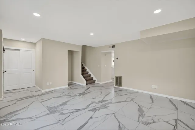 a view of an empty room