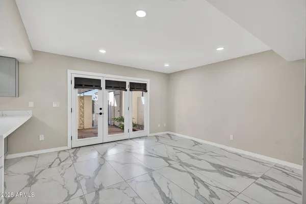 a view of an empty room