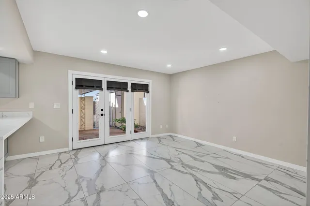 a view of an empty room