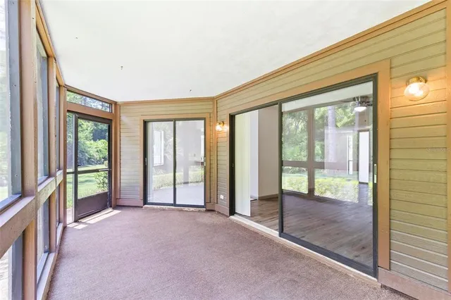 a view of an empty room and window