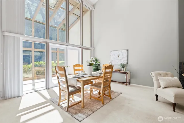 a view of a livingroom with furniture and wooden floor