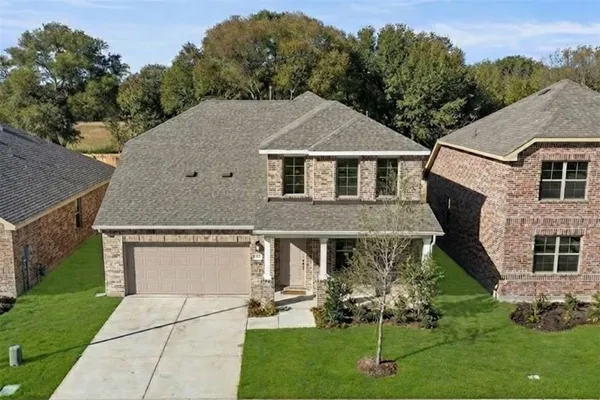 a aerial view of a house