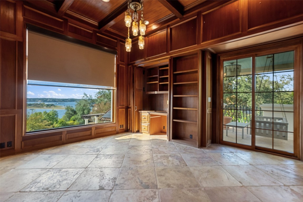 203 Bella Riva Drive Austin, TX 78734 - Photo 30 of 40 a view of an empty room with a balcony