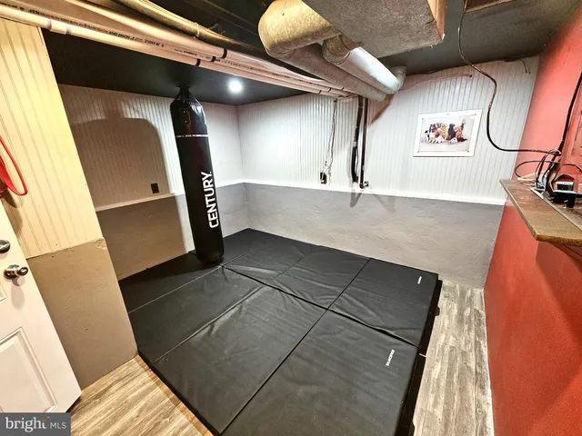 a view of swimming pool with seating space and deck