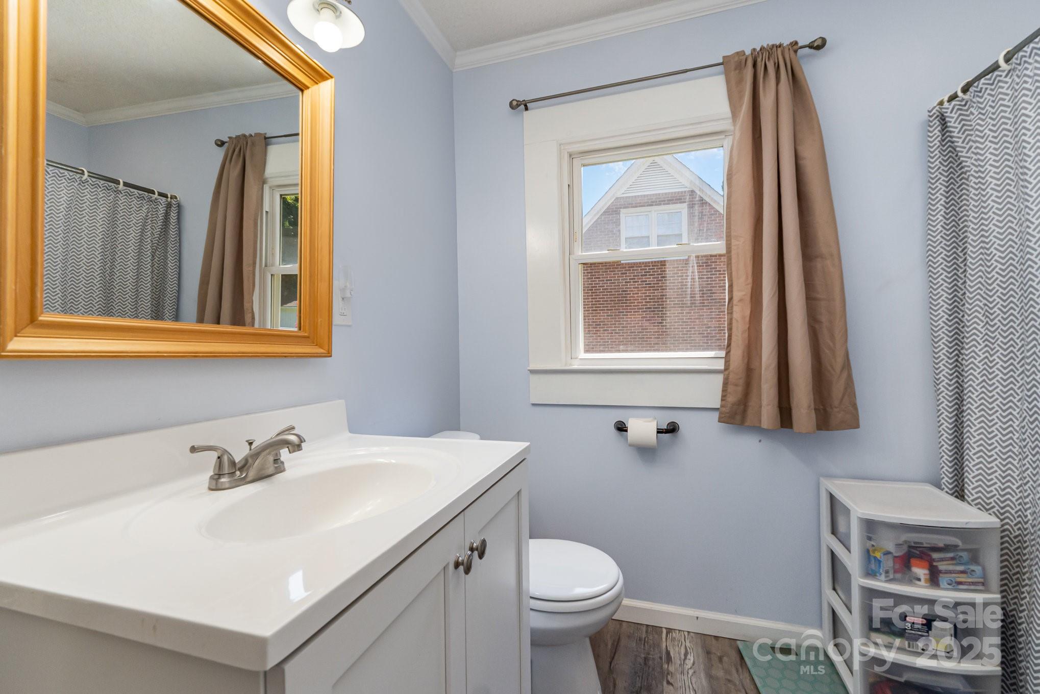 1306 Brantley Road Kannapolis, NC 28083 - Photo 20 of 29 a bathroom with a sink a toilet and a mirror