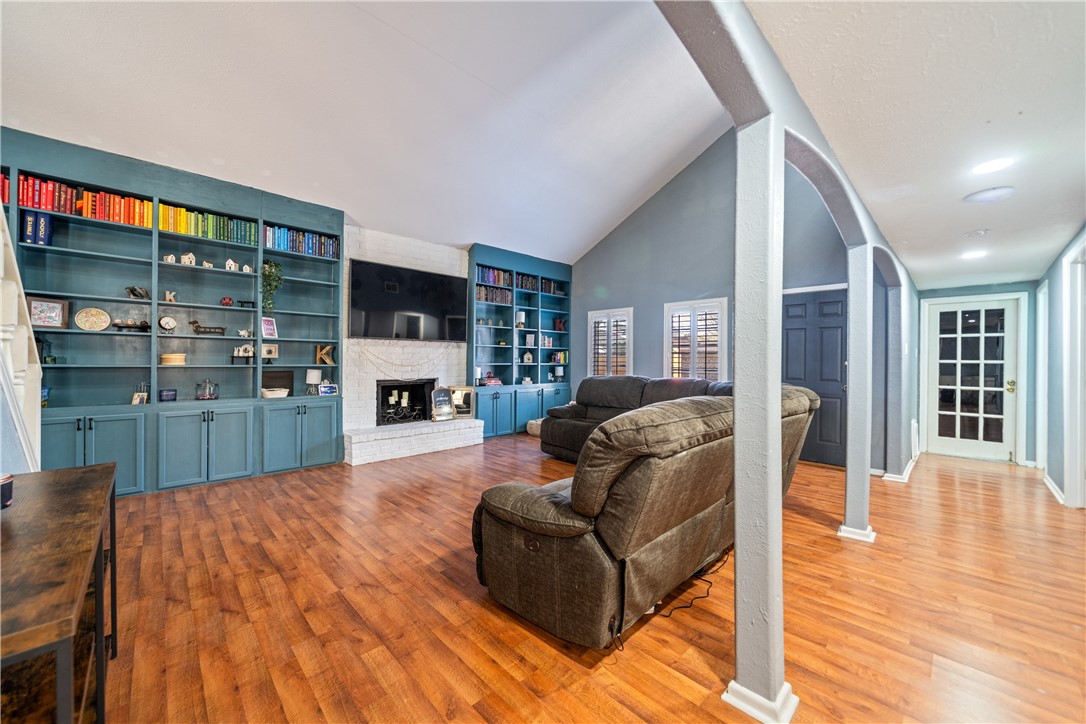 2217 Post Oak Drive Portland, TX 78374 - Photo 5 of 39 a living room with furniture and a fireplace