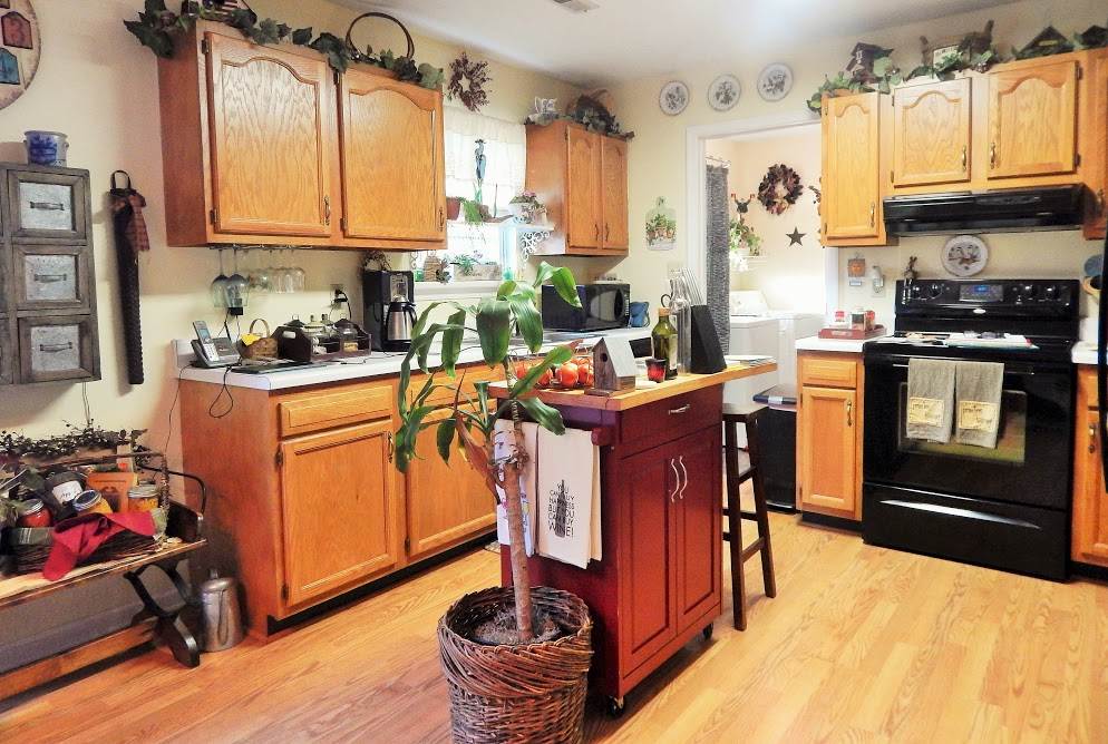 87 East Daffodil Road Ruckersville, VA 22968 - Photo 4 of 8 a kitchen with stainless steel appliances a stove a sink dishwasher and cabinets with wooden floor