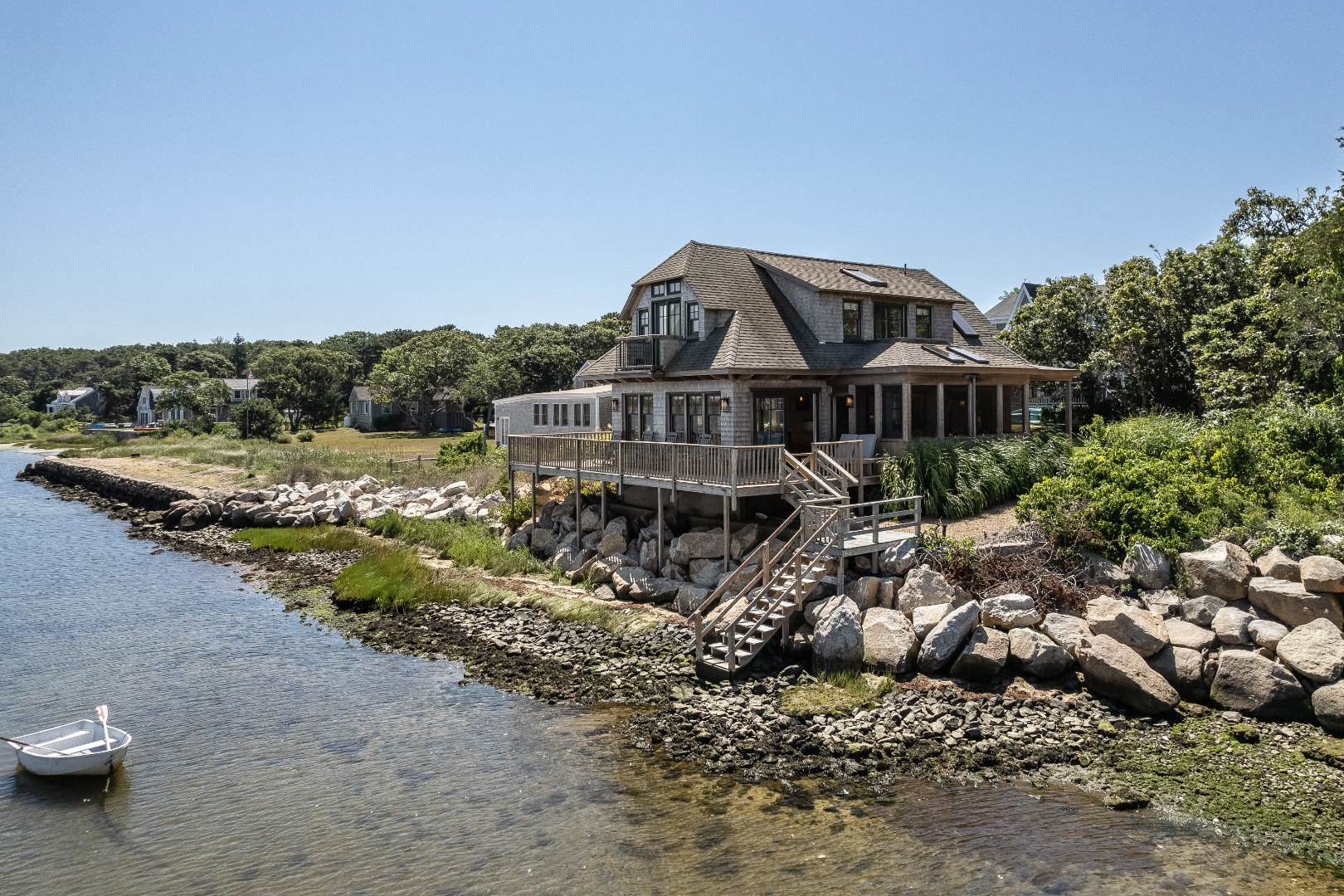 25 The Boulevard Edgartown, MA 02539 - Photo 38 of 40 a view of a house with a yard and sitting area