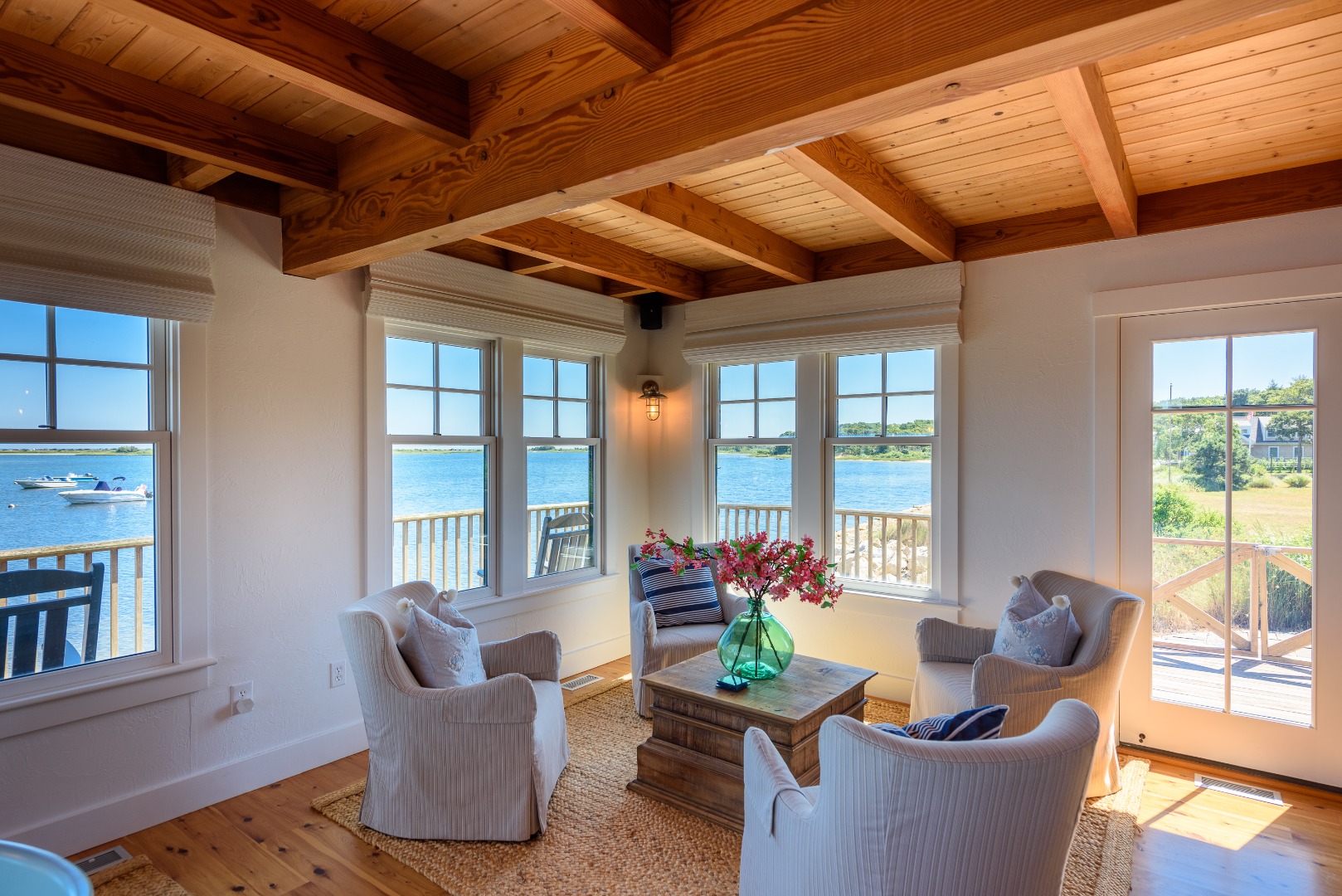 25 The Boulevard Edgartown, MA 02539 - Photo 6 of 40 a living room with furniture and a potted plant