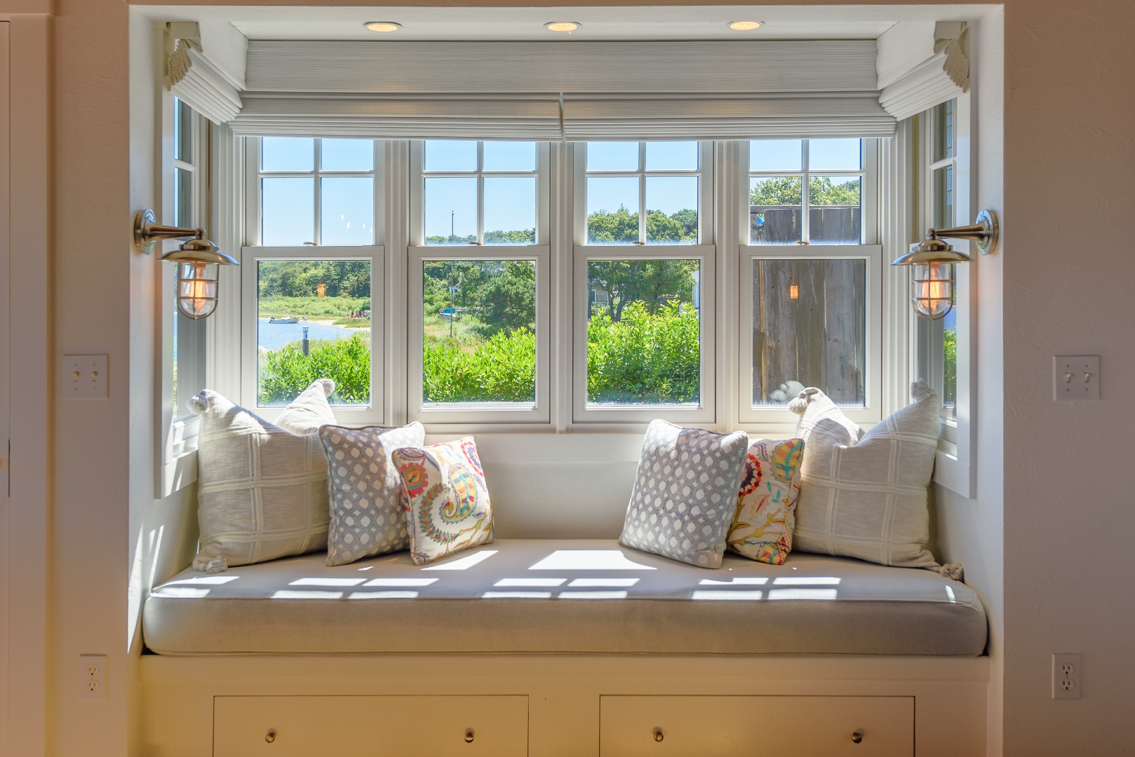 25 The Boulevard Edgartown, MA 02539 - Photo 8 of 40 a bed sitting in a bedroom next to a window