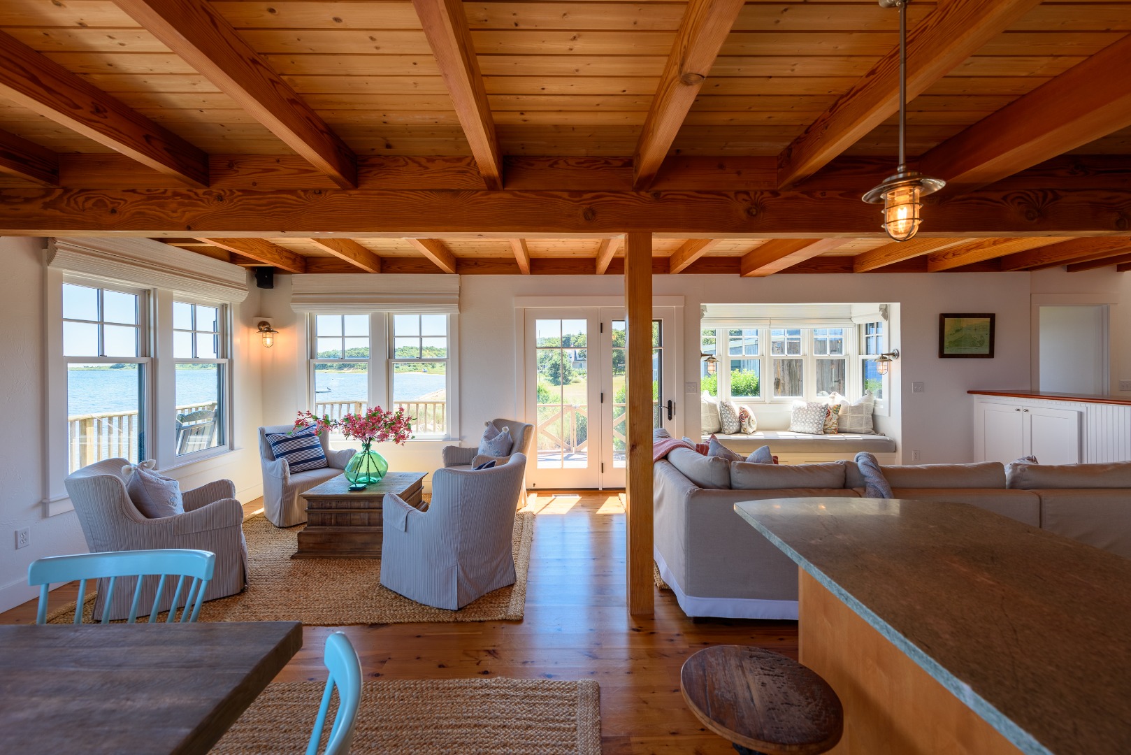 25 The Boulevard Edgartown, MA 02539 - Photo 9 of 40 a living room with furniture and wooden floor