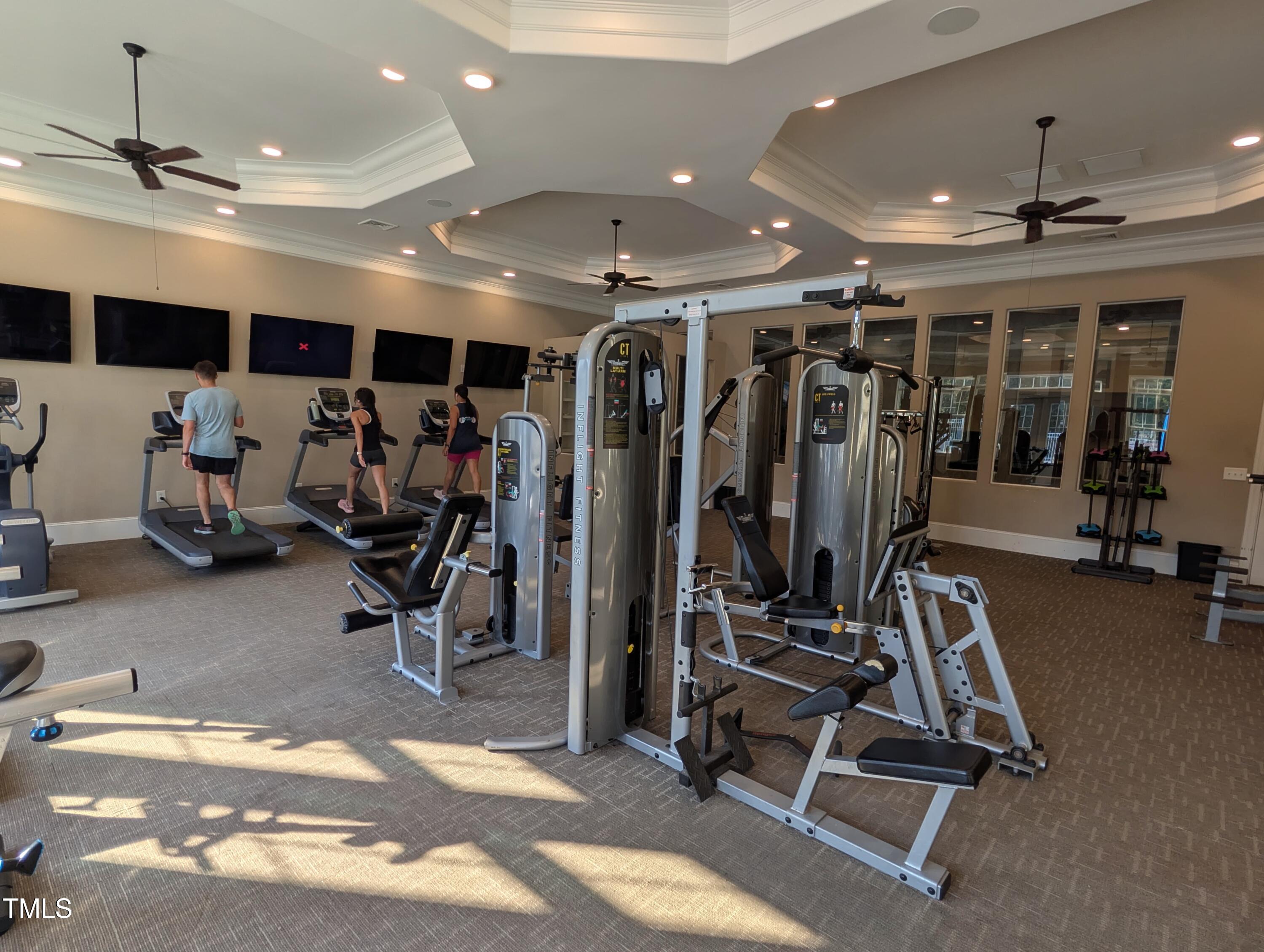 3300 Star Gazing Lane Durham, NC 27703 - Photo 24 of 31 a view of a room with gym equipment