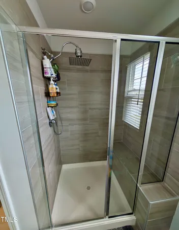 a bathroom with a tub