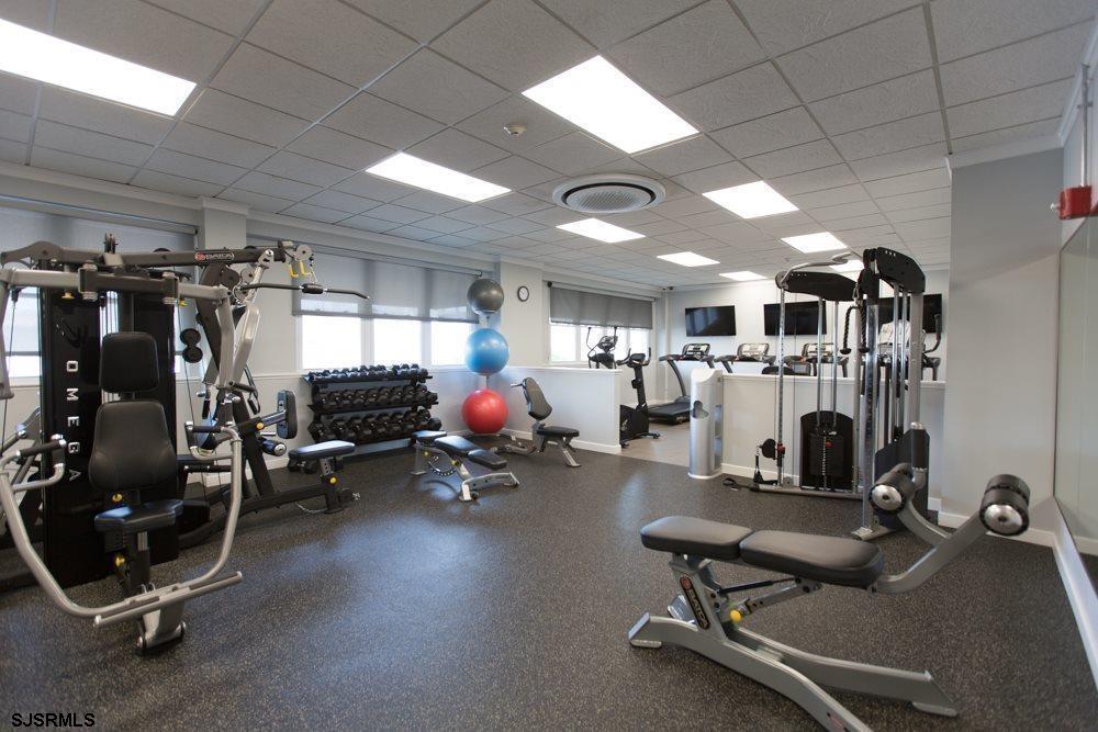 9400 Atlantic Avenue, Unit 912 Margate City, NJ 08402 - Photo 19 of 31 a view of a room with gym equipment