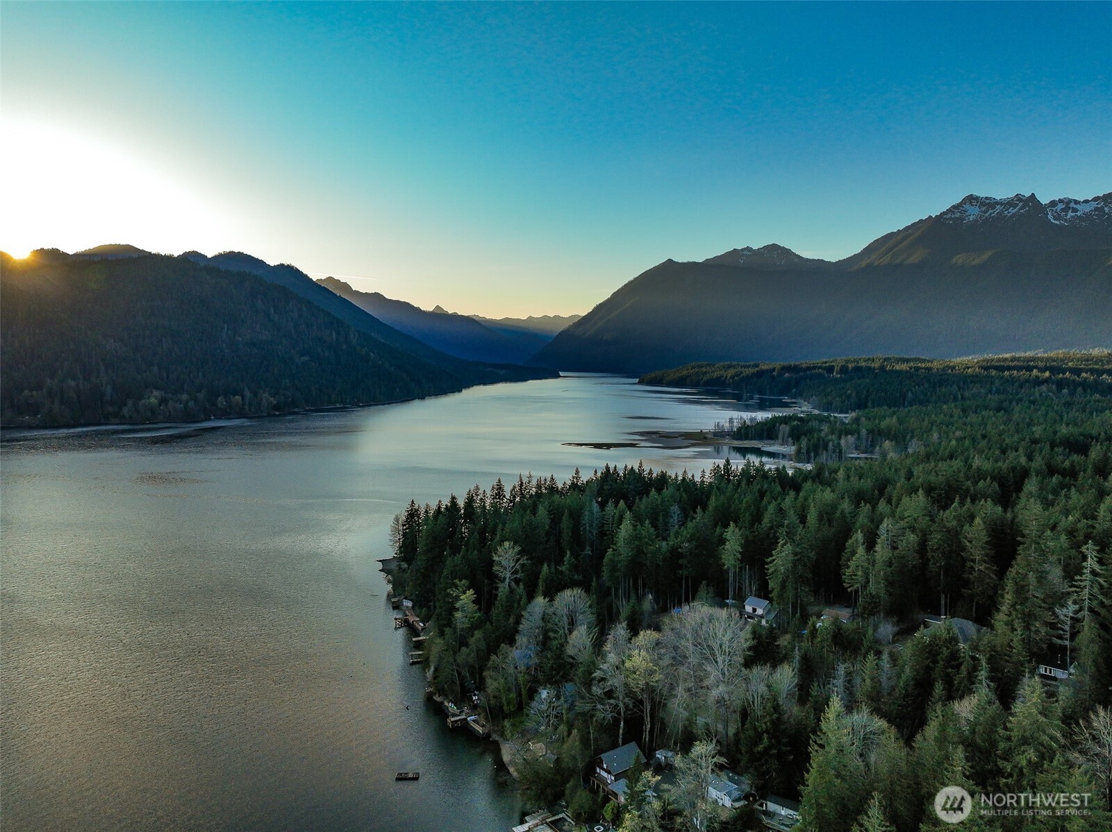 6323 North Lake Cushman Road Hoodsport, WA 98548 - Photo 38 of 40 a view of a lake in middle of forest