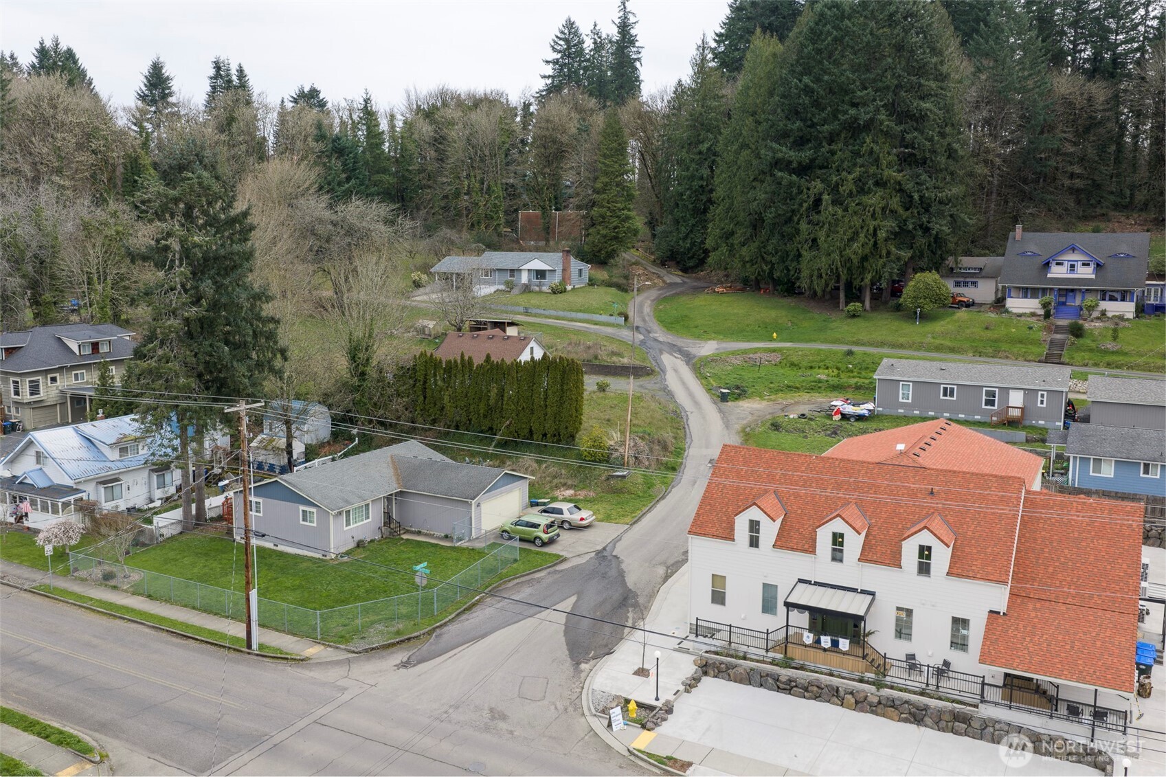 312 Southeast 2nd Street Winlock, WA 98596 - Photo 37 of 40 an aerial view of a house with outdoor space