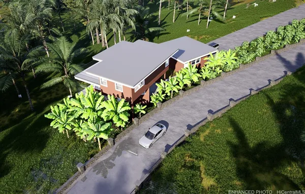 a view of a flower garden in a garden