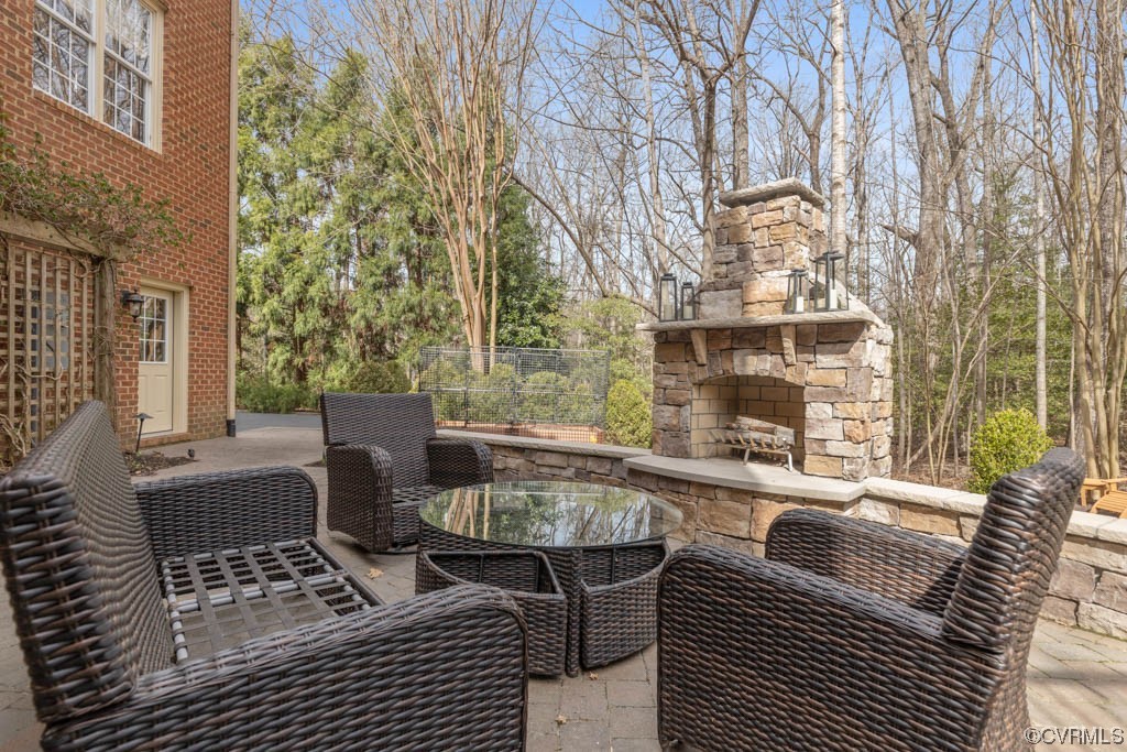 11010 Reeds Landing Road Midlothian, VA 23113 - Photo 47 of 50 Stone fireplace