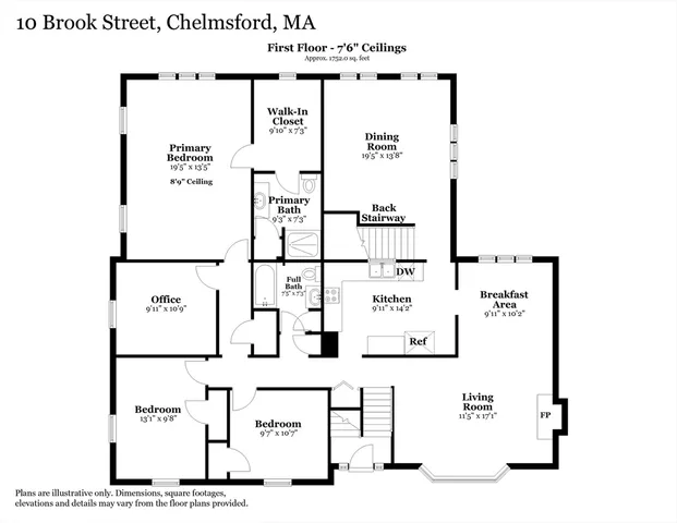 $825,000 | 10 Brook Street, Chelmsford, MA 01824