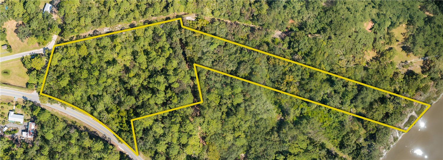 0 Ga-99 And Donnelly Road Northeast, Unit TRACT 3) Townsend, GA 31331 - Photo 6 of 6 Yellow Boundary of Bird's Eye View of Entire Property