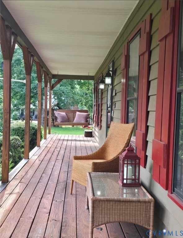 3170 Ella Road Henrico, VA 23231 - Photo 3 of 50 Covered porch featuring wood flooring, wood posts,