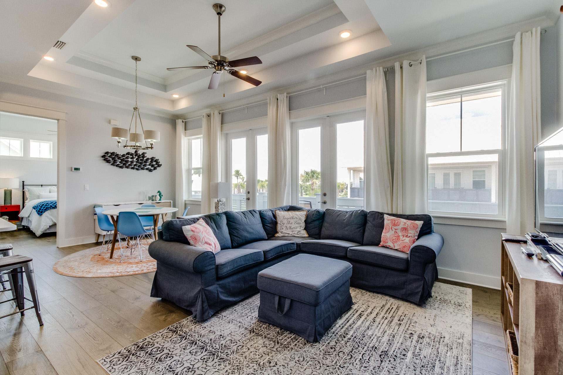 10 York Ln Inlet Beach, Unit C289 Inlet Beach, FL 32461 - Photo 6 of 32 a living room with furniture and a large window