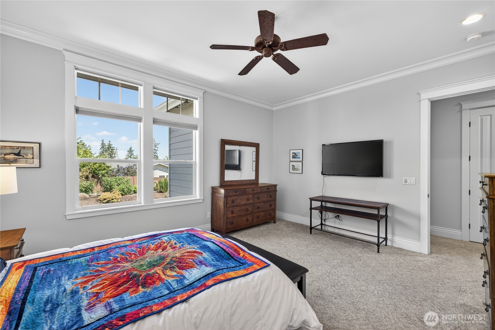 1908 29th Place Anacortes, WA 98221 - Photo 33 of 40 a bedroom with a bed furniture and a window